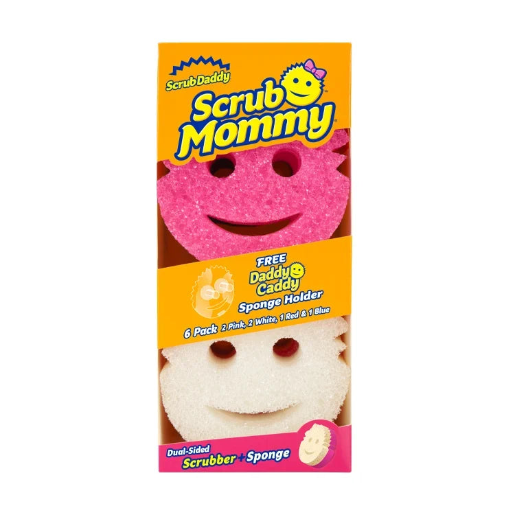 Scrub Mommy 6 Count with Free Daddy Caddy