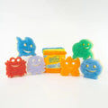 Scrub Mommy Summer Shapes Sponge Bundle and Microfiber Towels