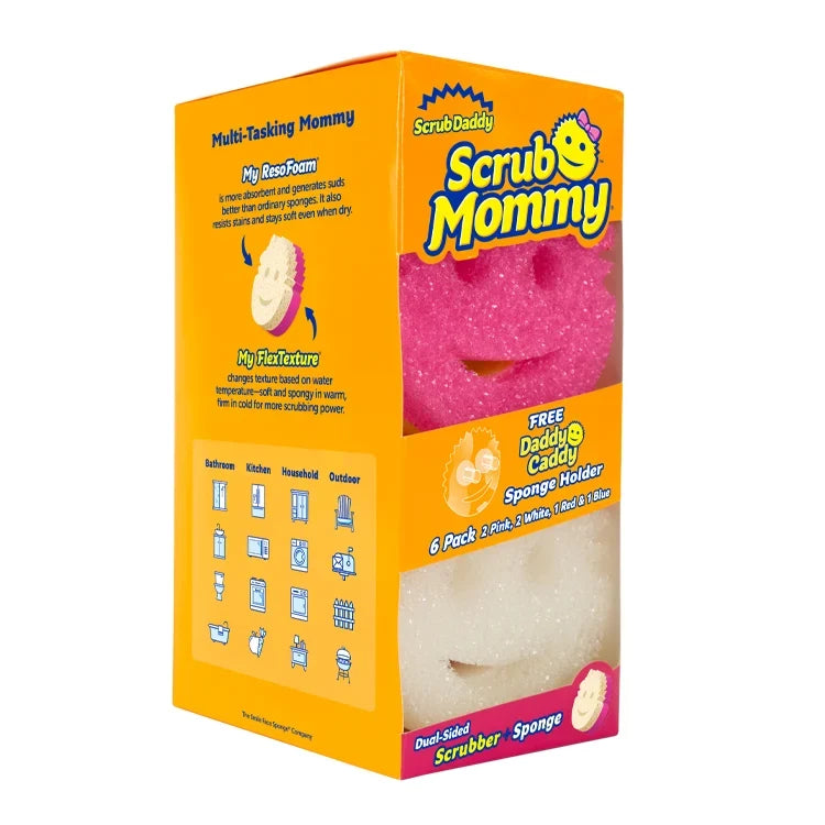 Scrub Mommy 6 Count with Free Daddy Caddy